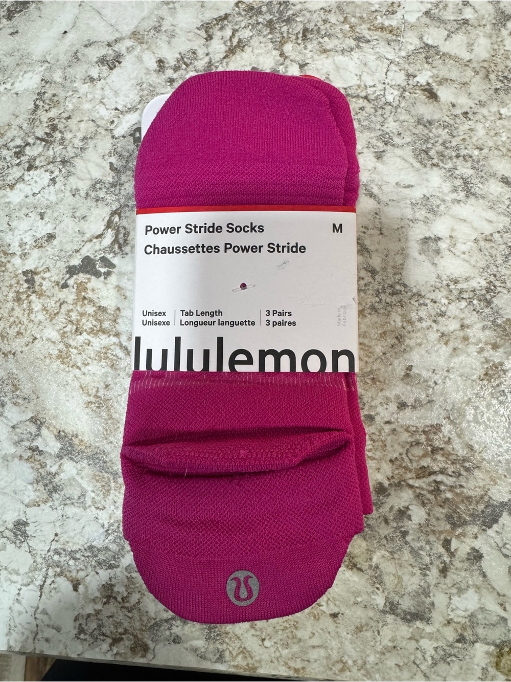 Lululemon Power Stride Unisex No-Show Socks - Tab Length (3-Pack)
